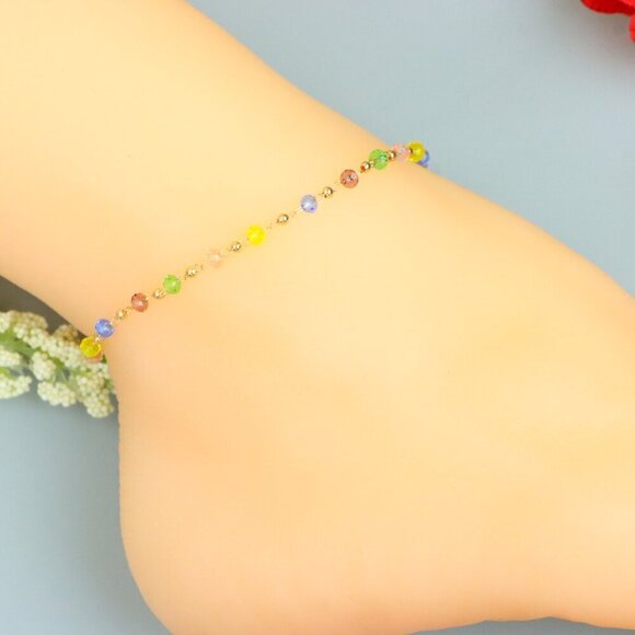 "Handmade Anklet – A Stylish Choice for Women, Thoughtful Gift Idea, EVCH1499 - Picture 3 of 10